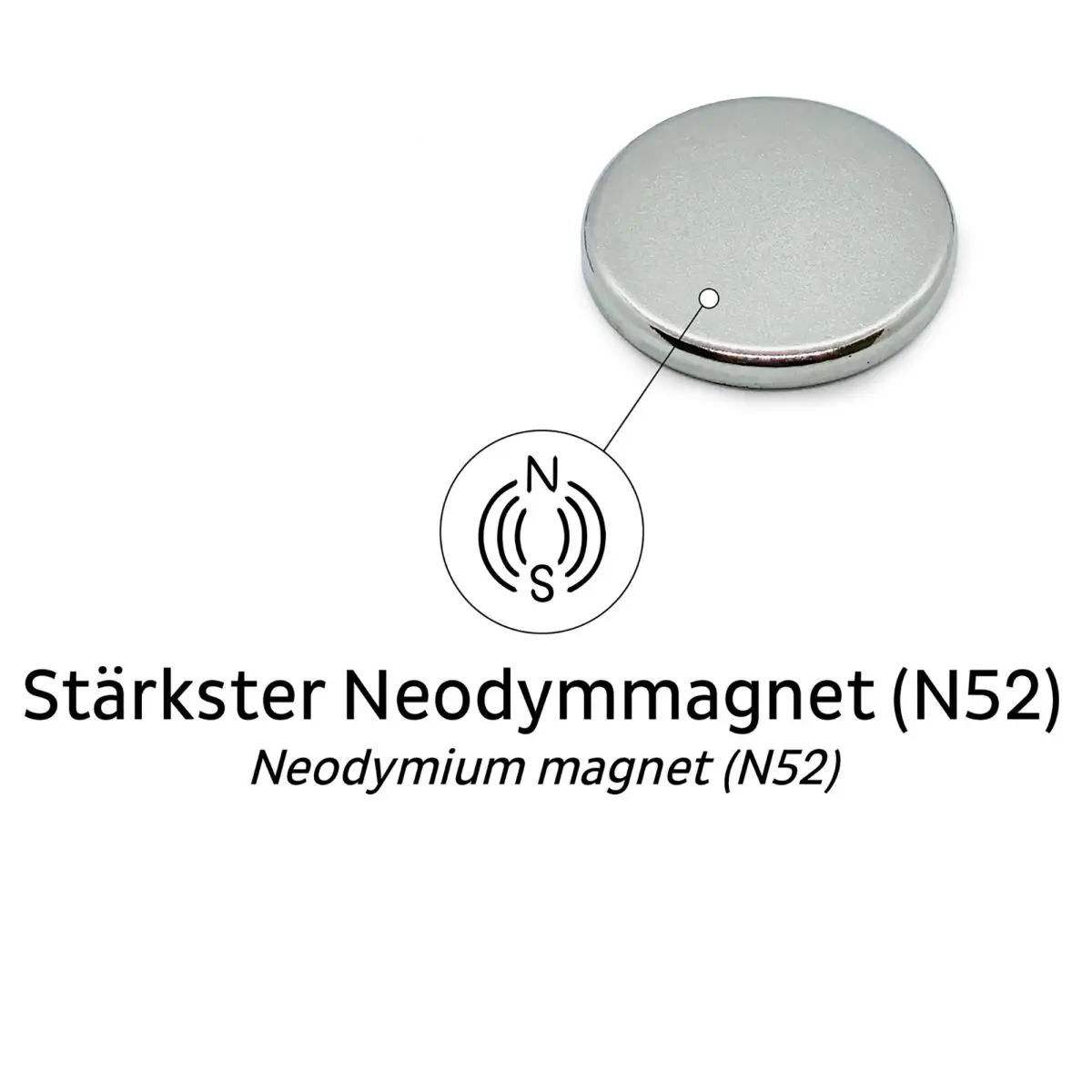 Power-Magnete - 4 x 28 mm, 4 Stck