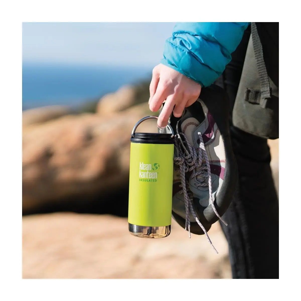 Cutie izolata Kanteen TKWide VI - verde, 473 ml