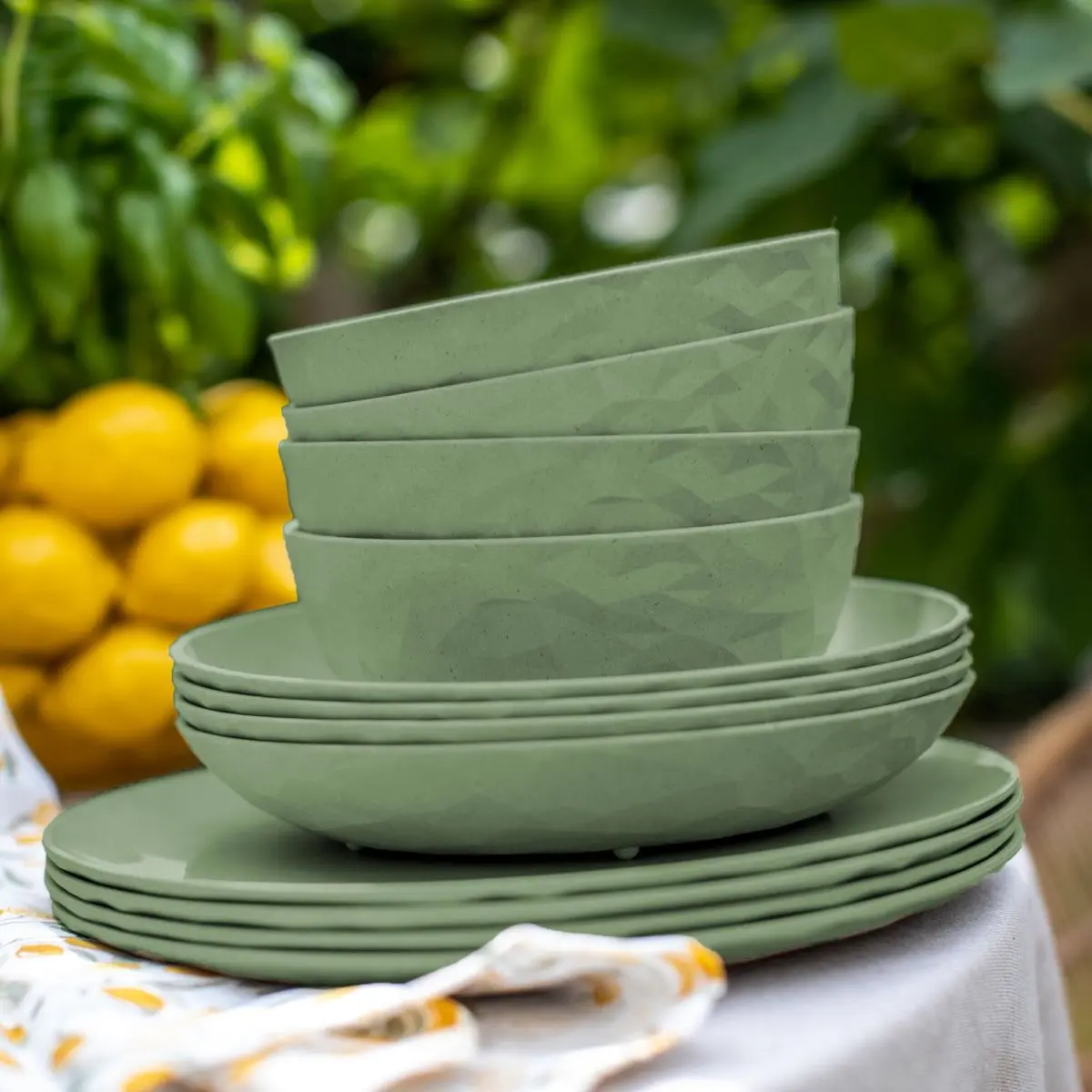 Geschirrserie Organic - Essteller  26 cm, 4er-Set, grn