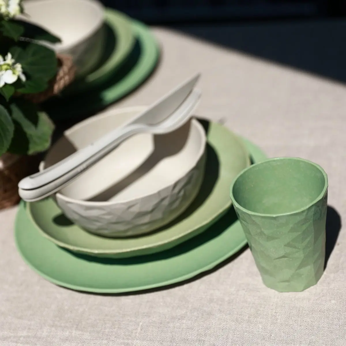 Geschirrserie Organic - Essteller  26 cm, 4er-Set, grn