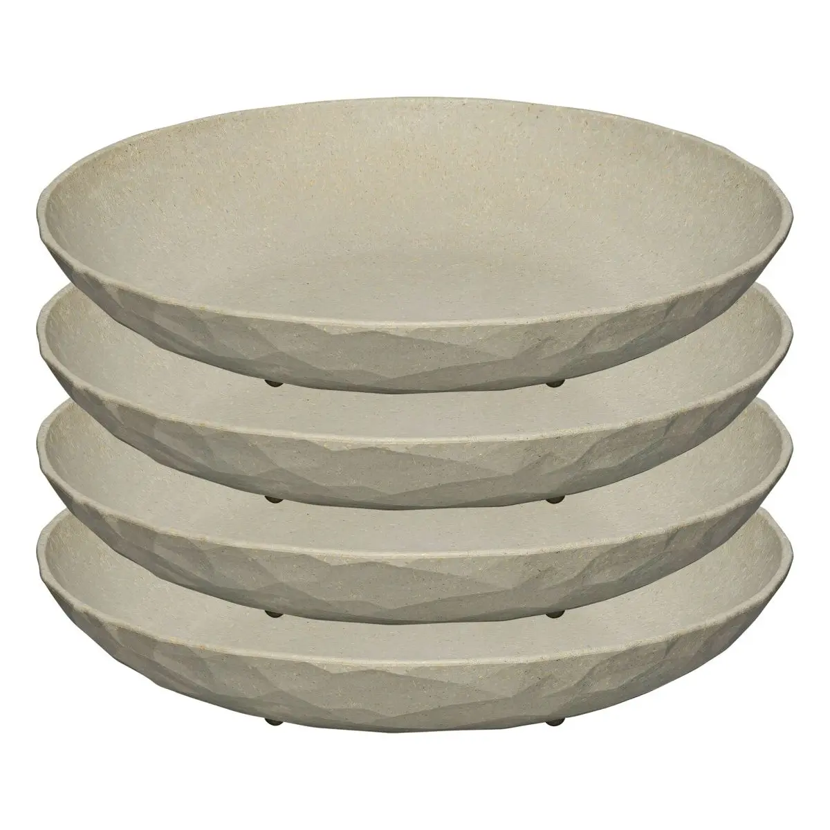 Geschirrserie Organic - Suppenteller  22 cm,  4er-Set, sand