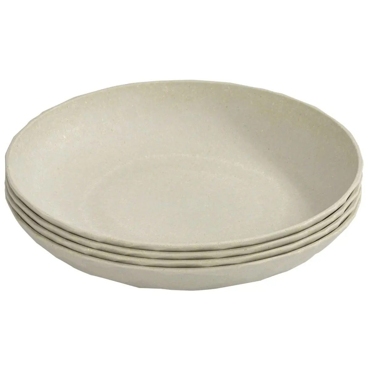 Geschirrserie Organic - Suppenteller  22 cm,  4er-Set, sand