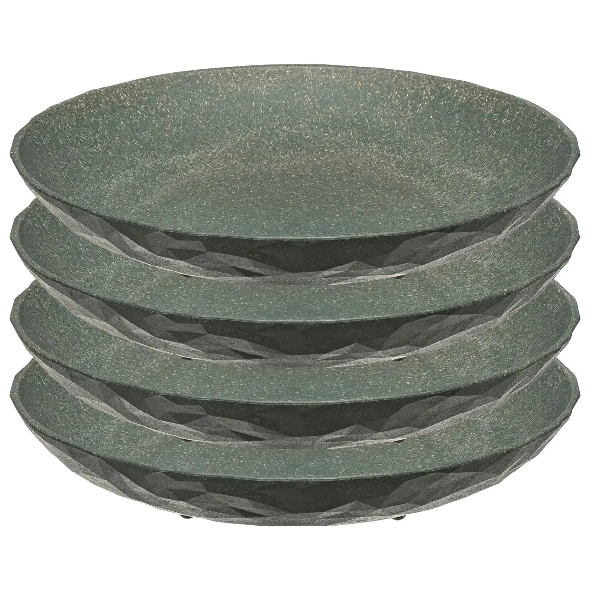 Geschirrserie Organic - Suppenteller  22 cm,  4er-Set, grau
