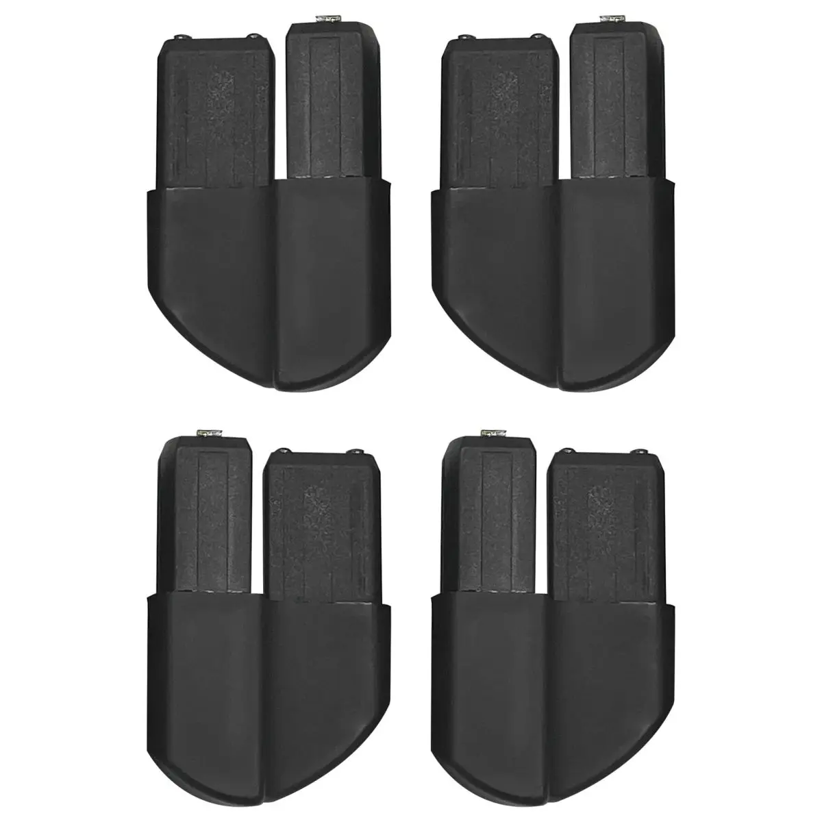 Bodenschoner - schwarz, 4er Set