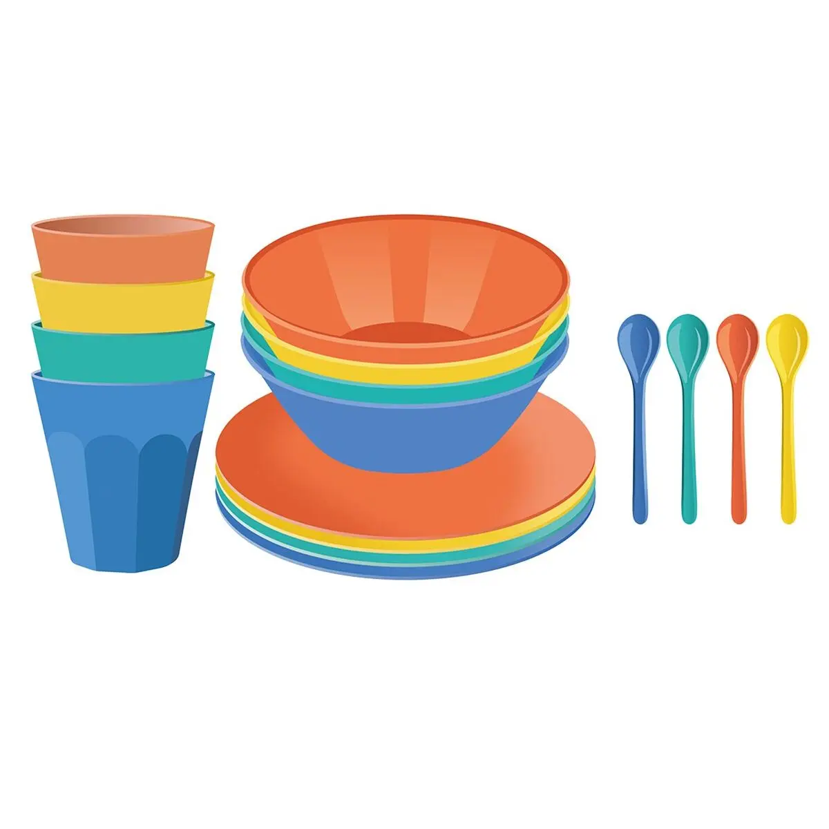 Geschirrset 16-teilig - NORA SET LOLLIPOP
