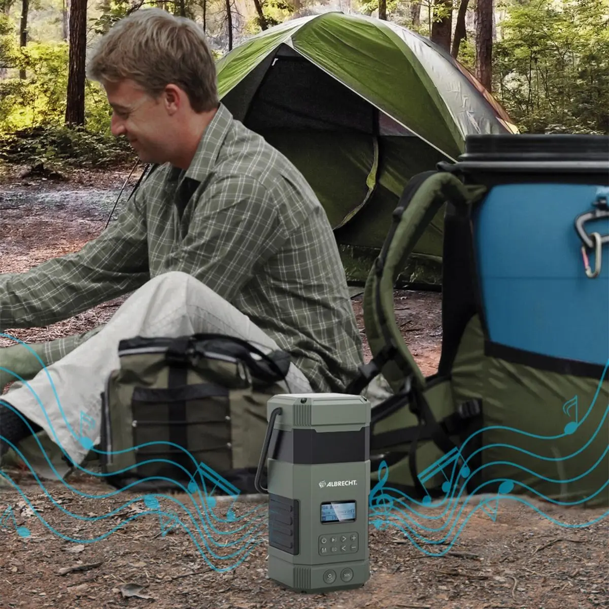 Outdoor-/Kurbelradio - Albrecht DR 114