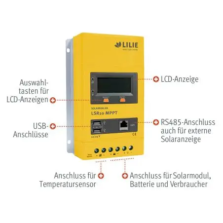 LILIE Solarladeregler Serie LSR MPPT