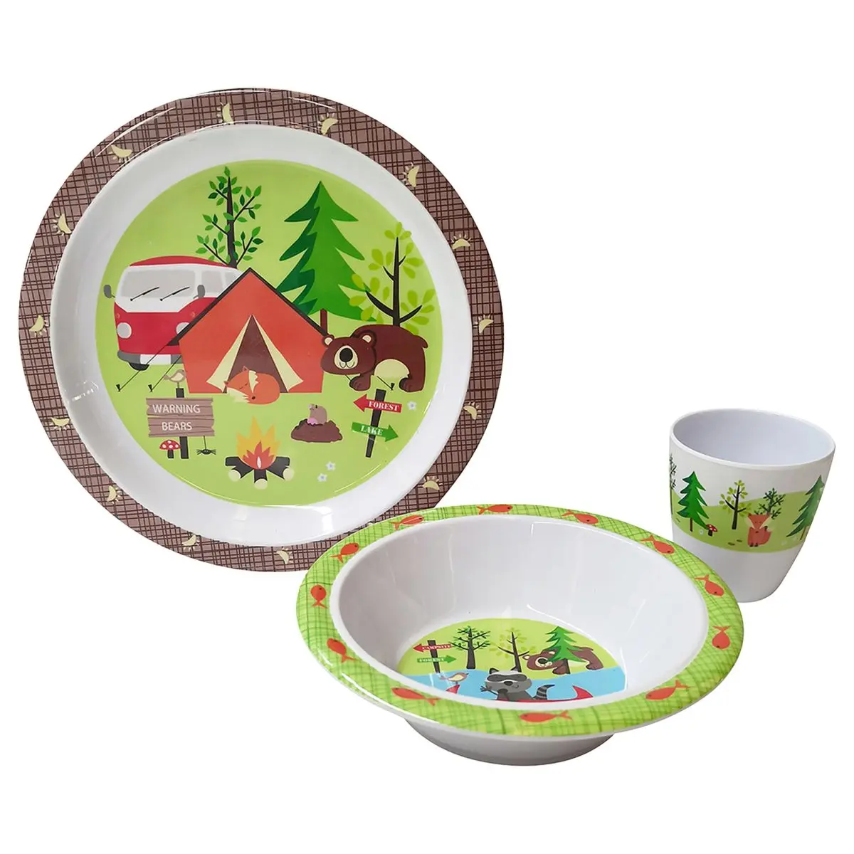 Gimex - Kids Line - Geschirr - Adventure - 3-Teilig