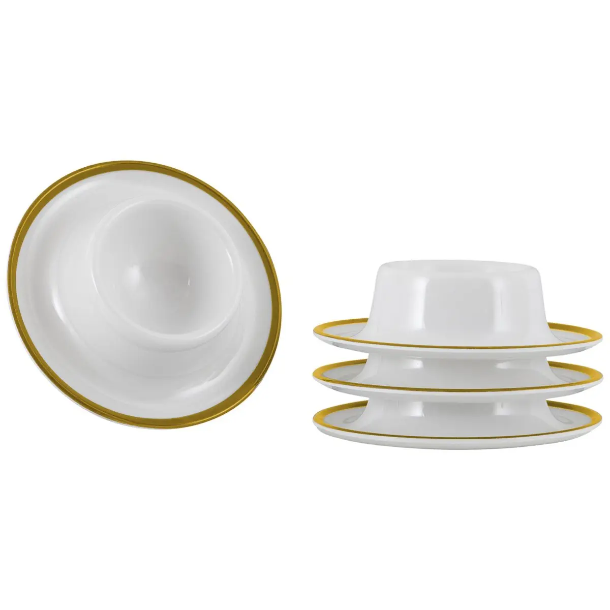 Gimex - Linea Line - Eierbecher  - Gold - 4 Stck