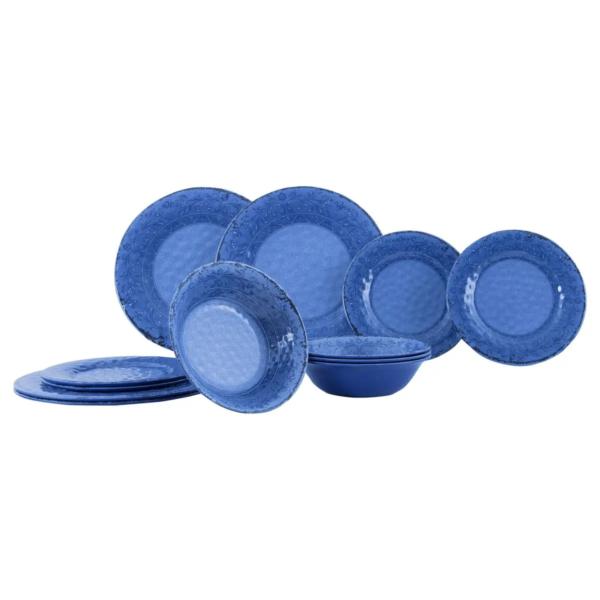 Gimex - Stone Line - Geschirr - Azure - 12-Teilig