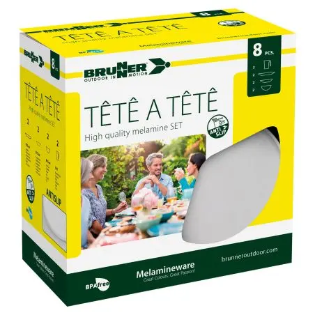 Geschirrset Tête-à-Tête Dolomit