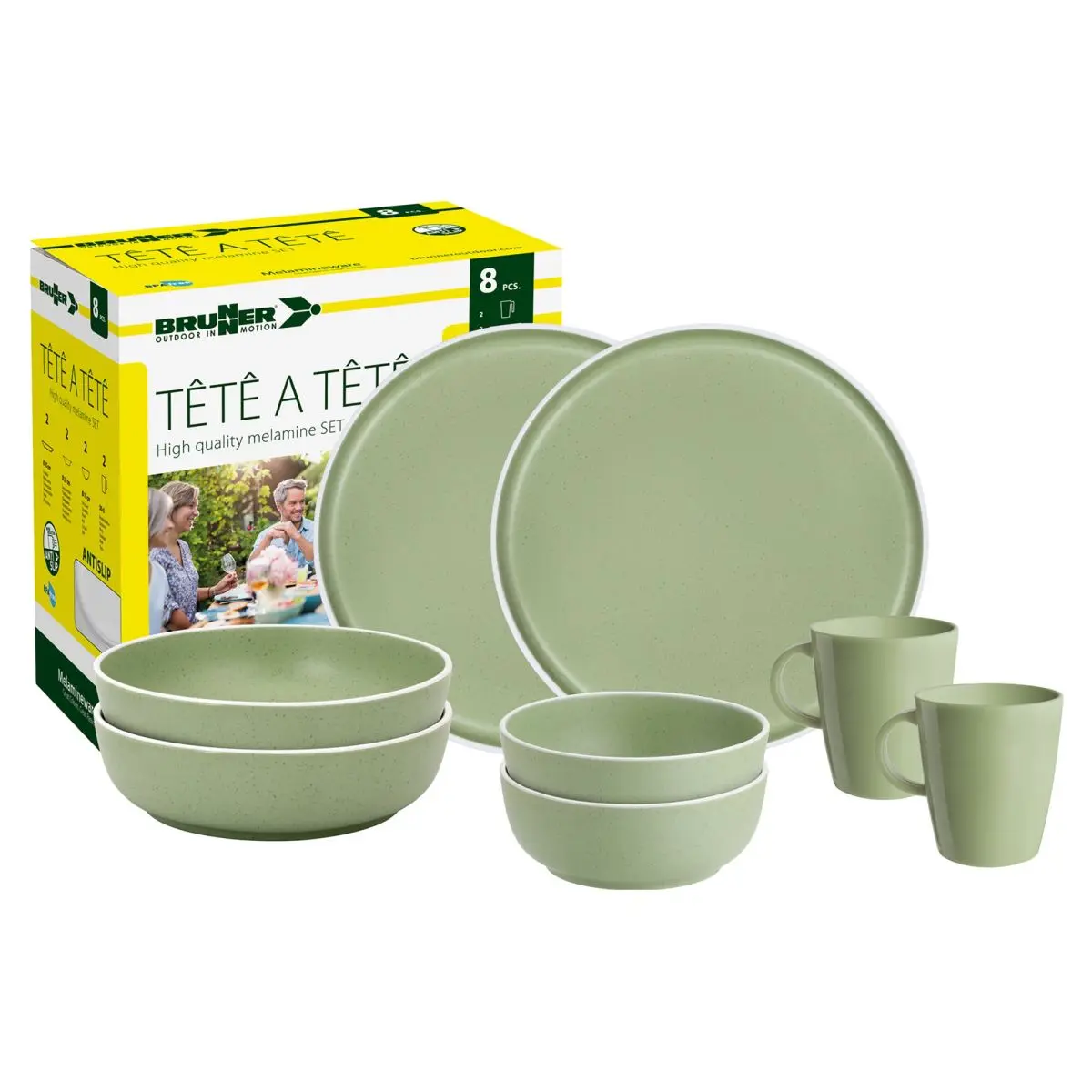 Set tte--tte Dolomit Green 8 pcs