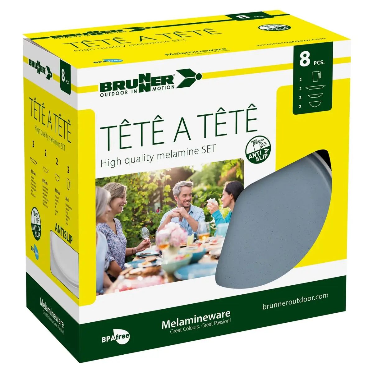 Set tte--tte Dolomit Blue 8 pcs