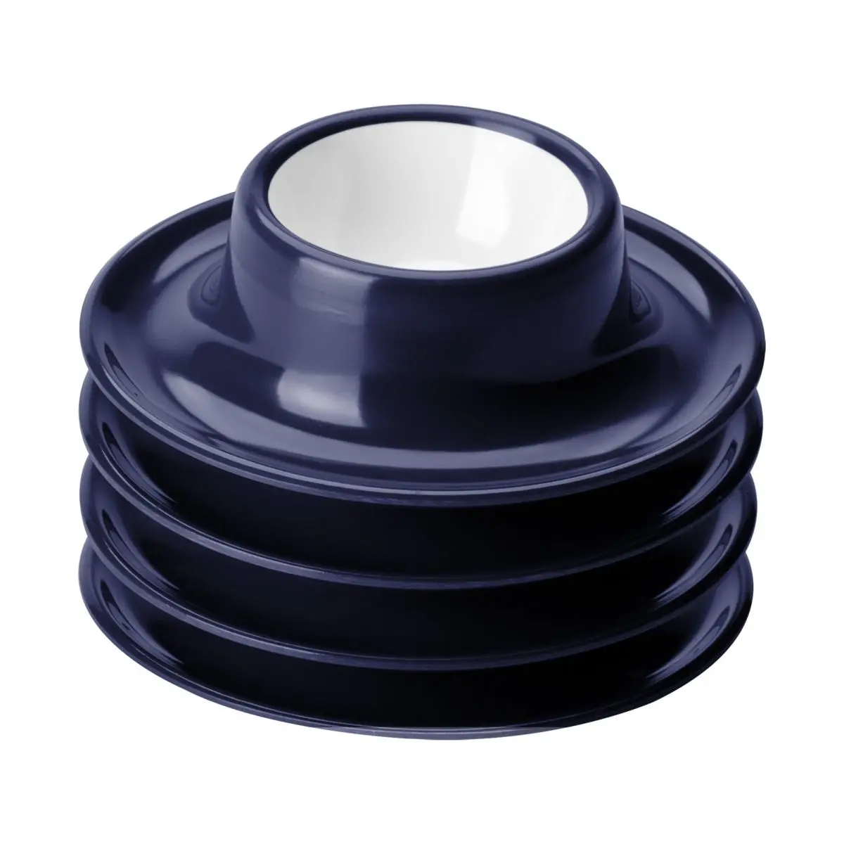 Solid Line - Eierbecher - Blau und Wei - 4 Stck