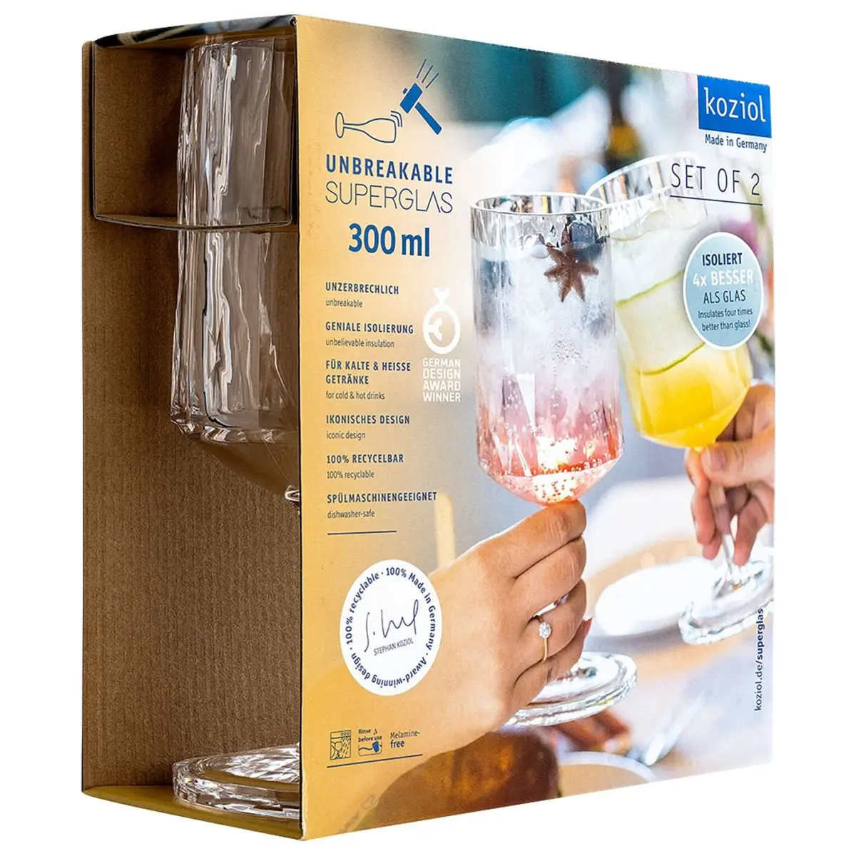 Superglas - CLUB No. 4,  300ml 2er Set