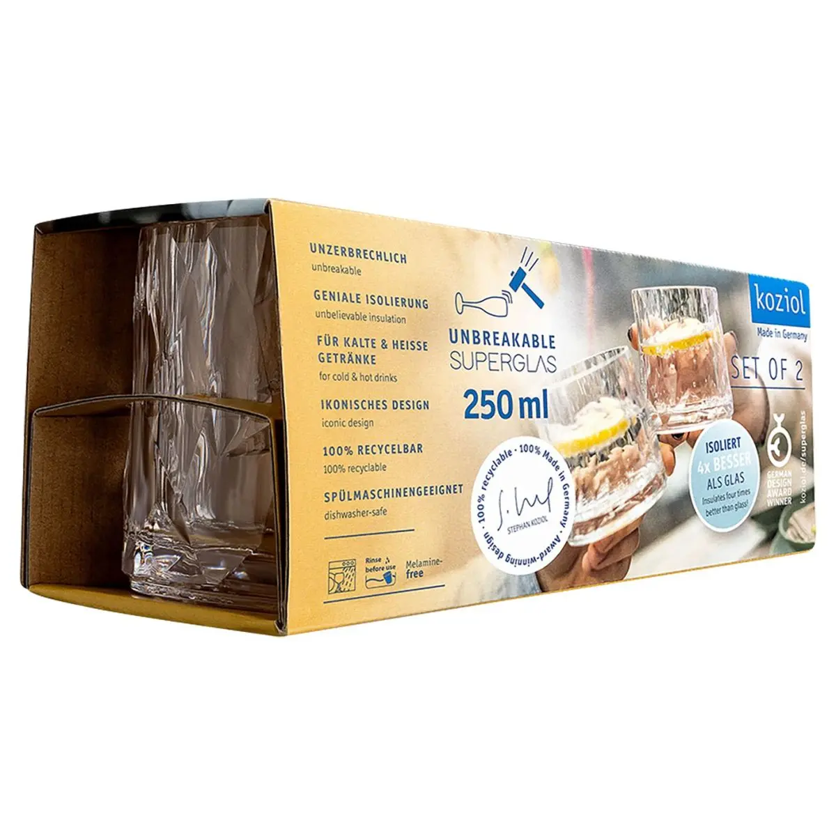 Superglas - CLUB No. 2,  250ml 2er Set