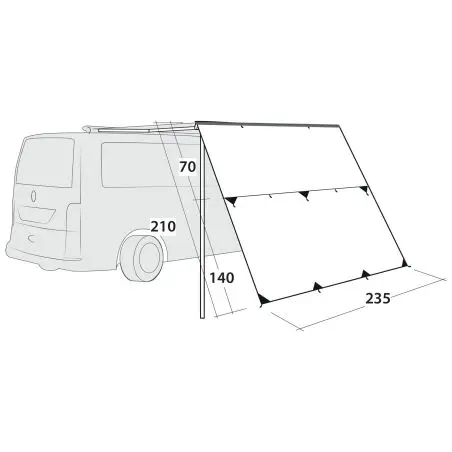 Outwell Sonnendach Hillcrest Tarp