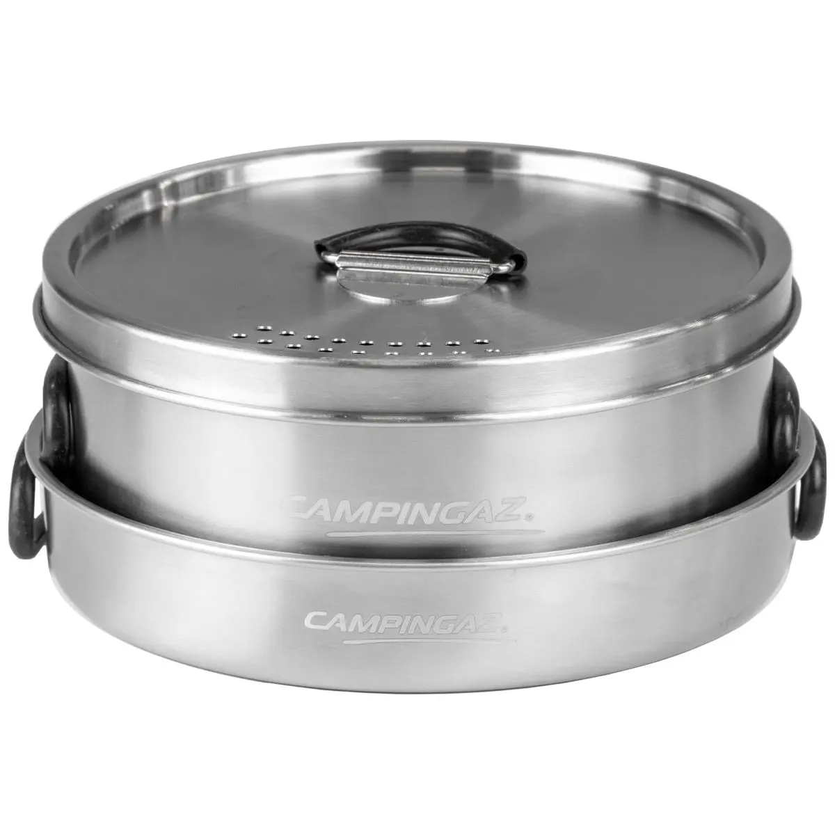 Trekking-Geschirrset - 3-teilig, 1 Topf, 1 Deckel, 1 Pfanne