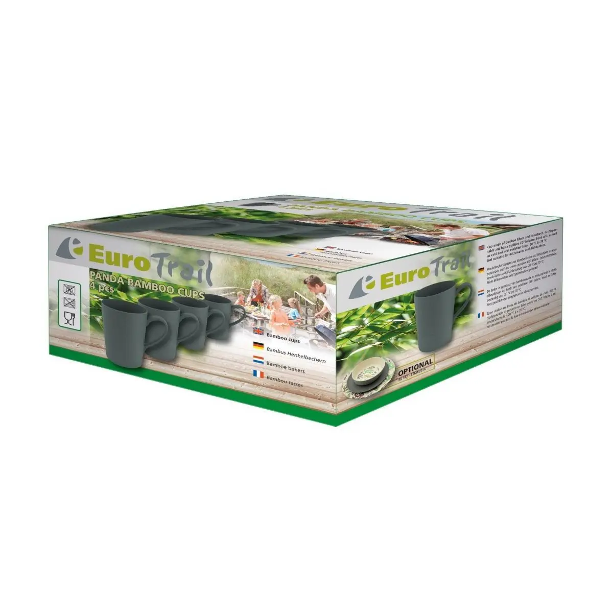 Hrnček Panda Bamboo - 4 ks
