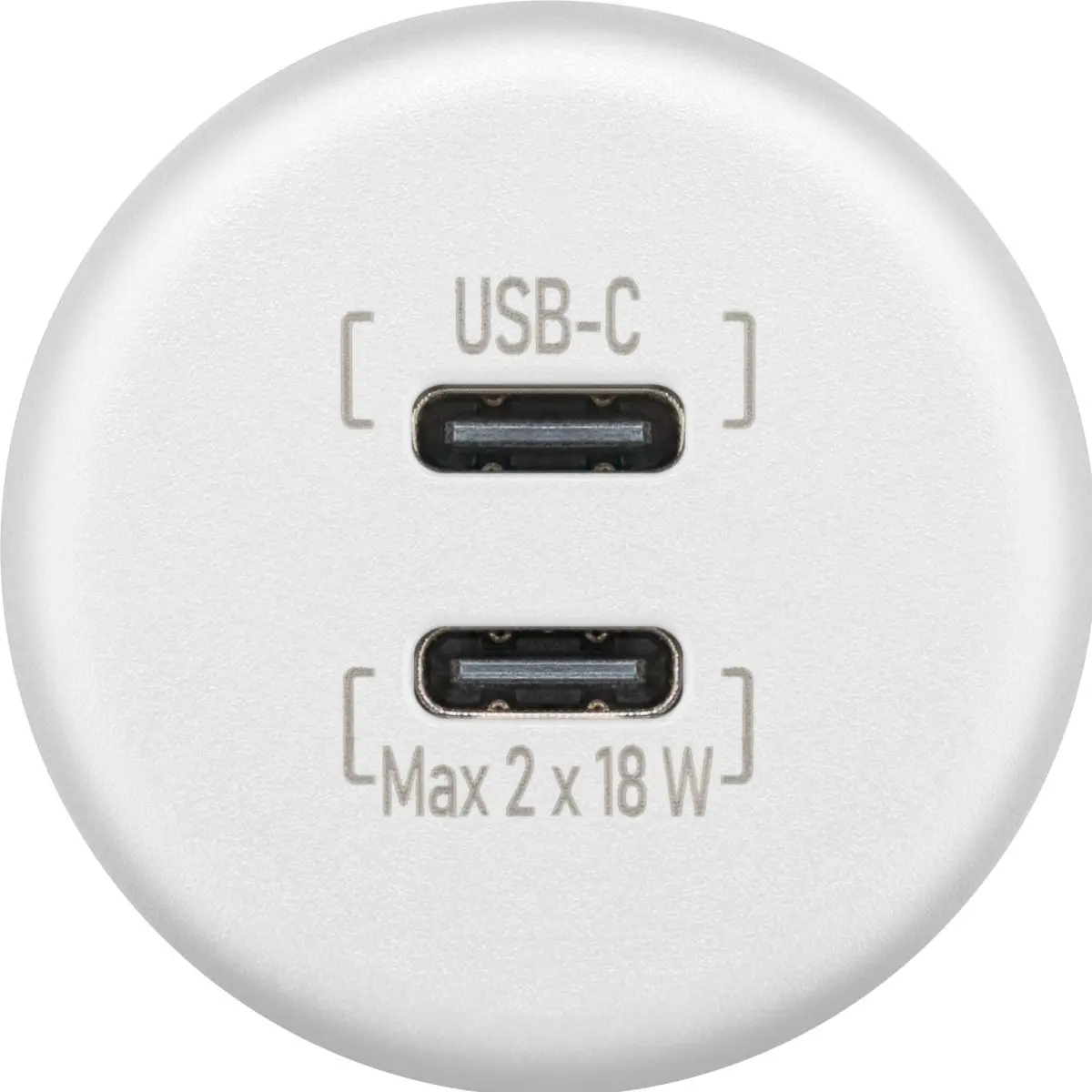 Power USB Steckdose - Dualer Einbaucharcher 2x USB-C, 2x 18 W