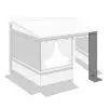 Frontwandwerweiterung Privacy Room Light 20 cm - fr Fiamma Privacy Room light F80s