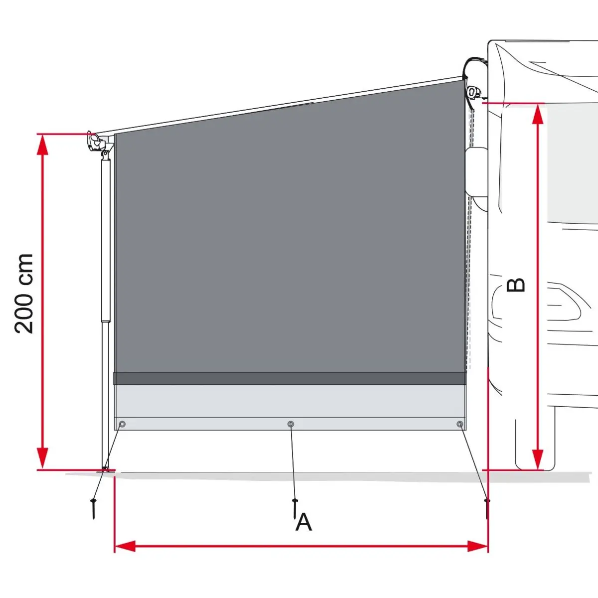 Seitenwand Side Blocker CaravanStore