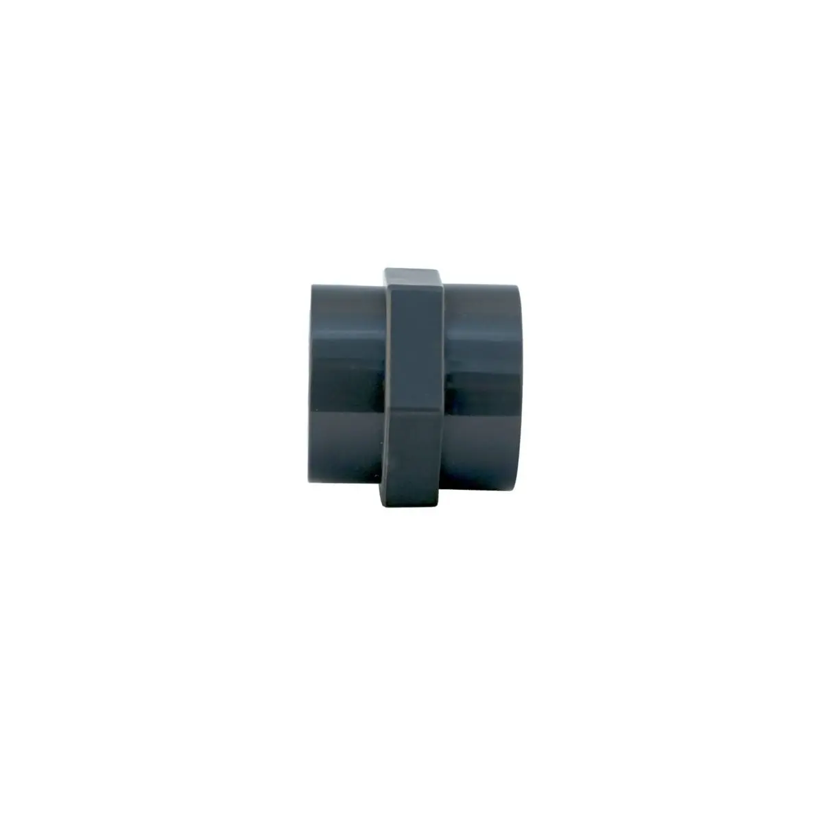 Gerader Rohrverbinder IG 1 1/4 DN40 - fr Entleerungssystem GrauGELB DN 40   51x49x49xmm