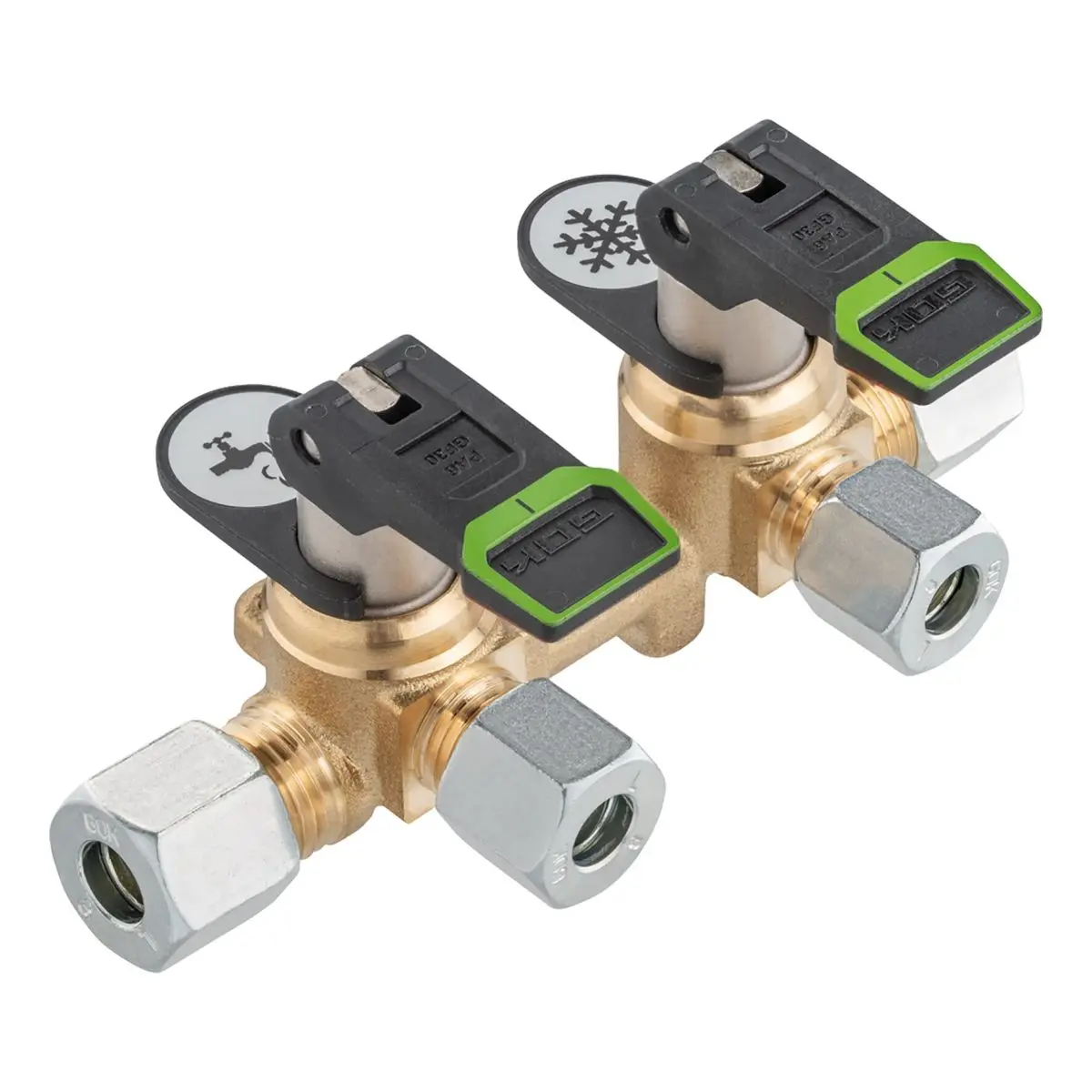 Kipph.-Verteilbl. Lang KSV-AB2 PS 16 bar - RVS8 x 2x RVS8 x RVS8 ML+DL SV