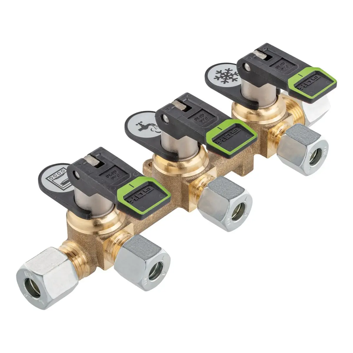 Kipph.-Verteilbl. Lang KSV-AB3 PS 16 bar - RVS8x 3x RVS8 x RVS8 ML+DL SV