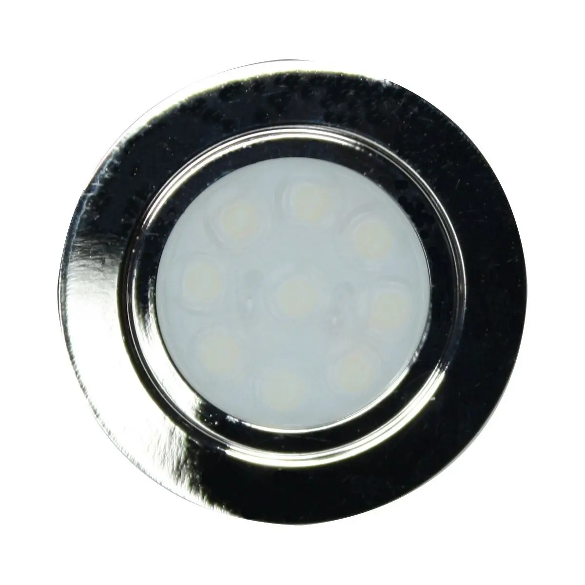 Mini-Einbaustrahler - Chrom mit milchglas