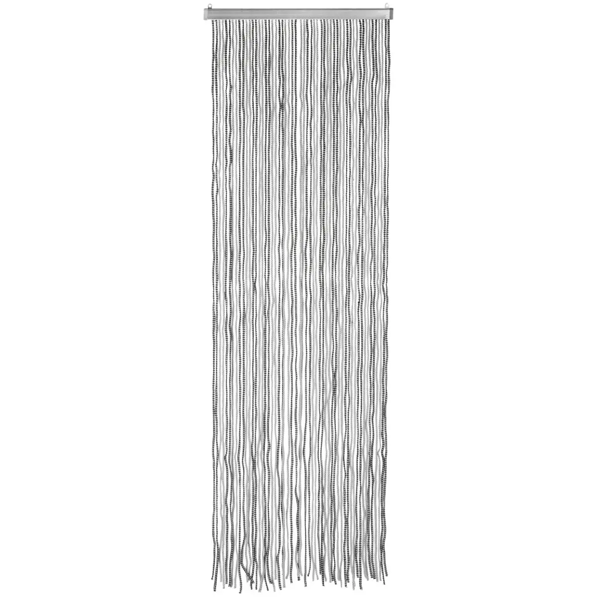 Vorhang Korda anthrazit/silber - Gre 100 x 220 cm