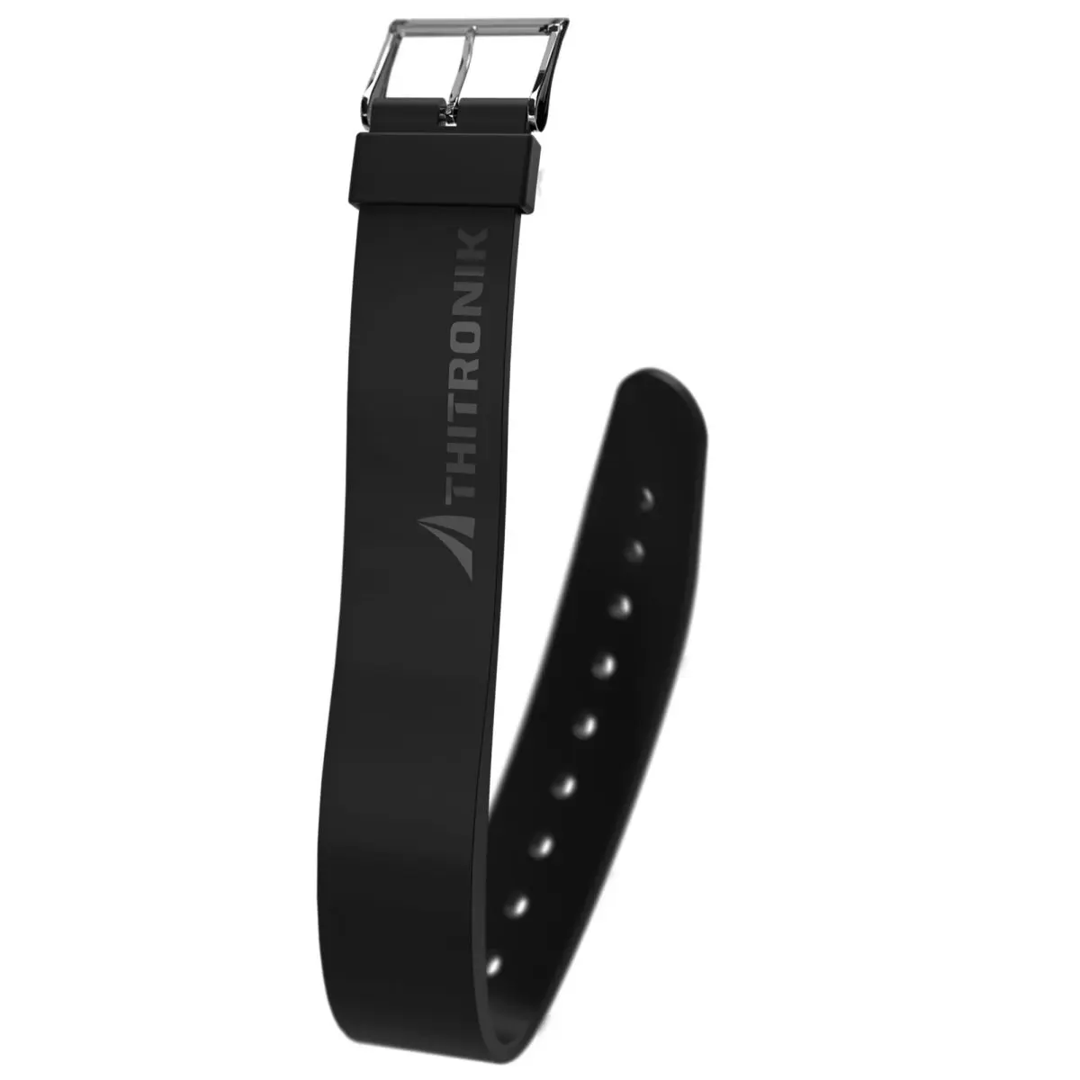 NFC-Silikonarmband schwarz in Gre L, Umfang: 160 bis 230mm - fr NFC Modul