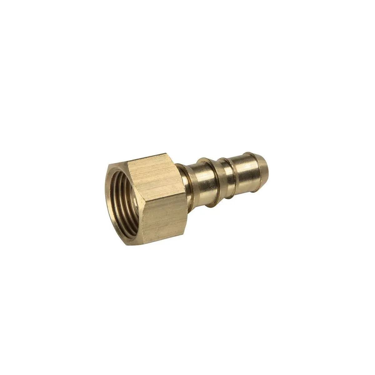 G-Schlauchtlle gerade 10 mm Messing - mit berwurfmutter 3/8 und Flachdichtung