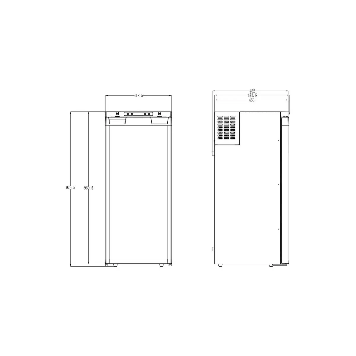 Kompresszoros beépített hűtőszekrény LR90L