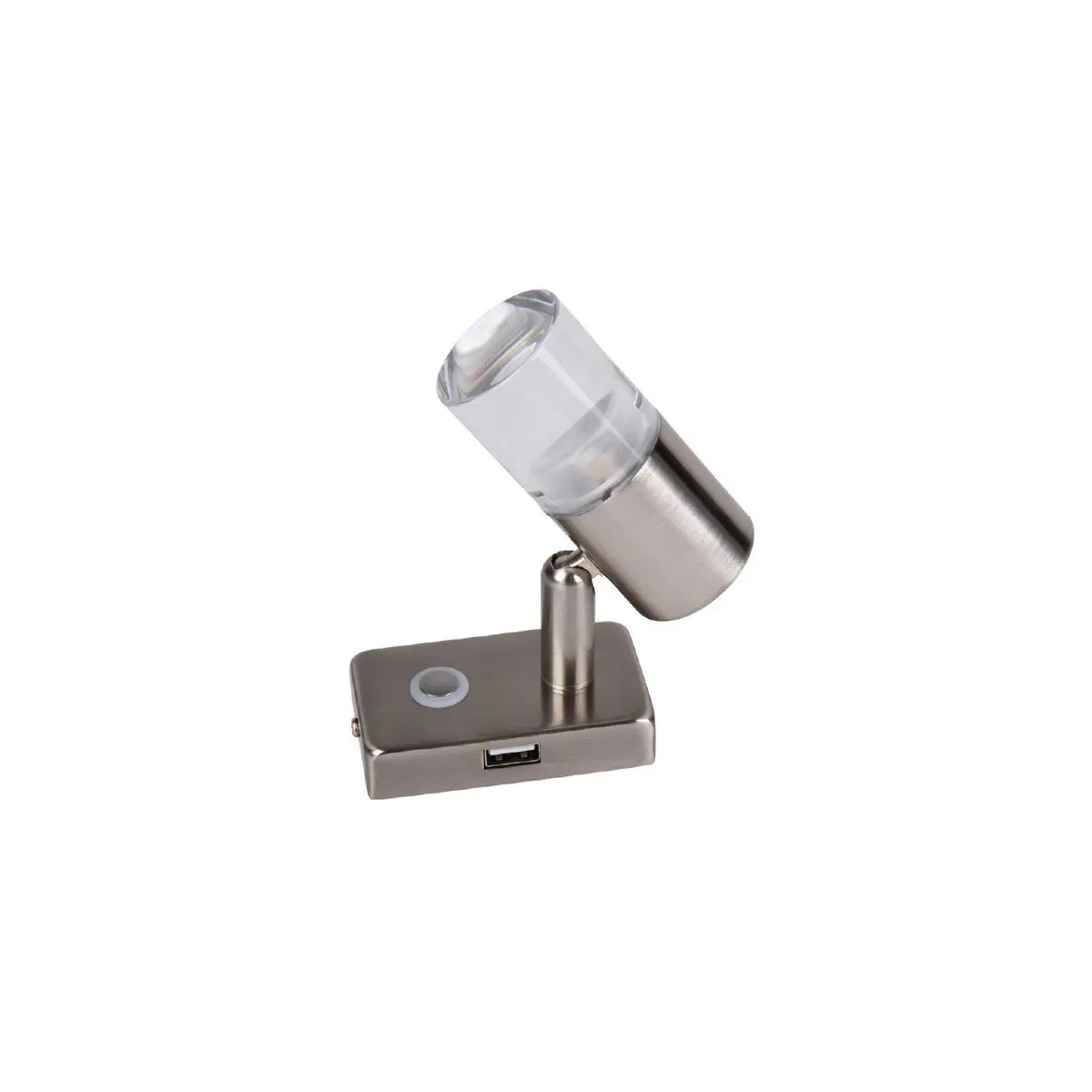 12 V-os LED-es reflektor érintőkapcsolóval és USB-porttal az alapban