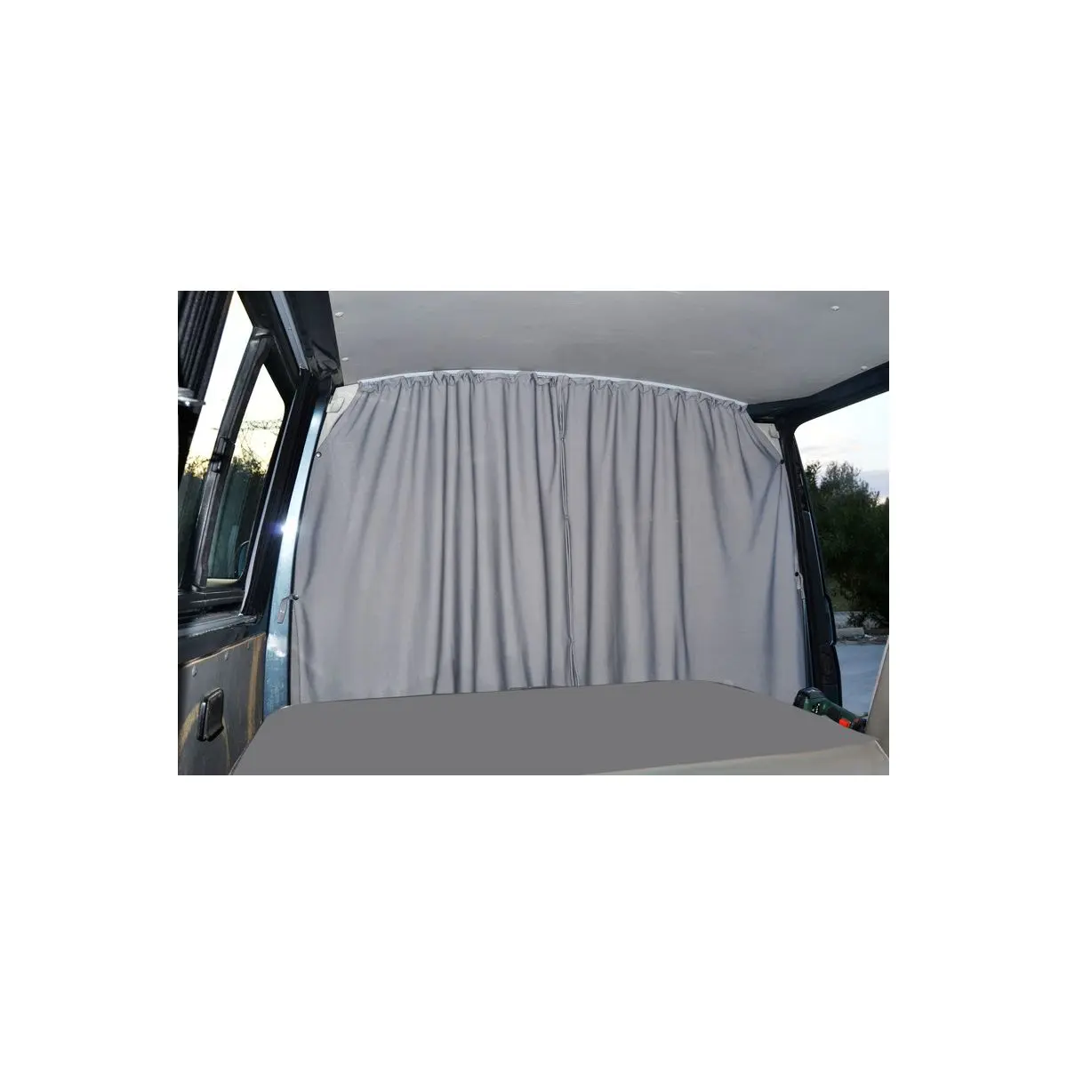 Carbest válaszfal függöny fülke VW T5/T6, szürke, 2 rétegű