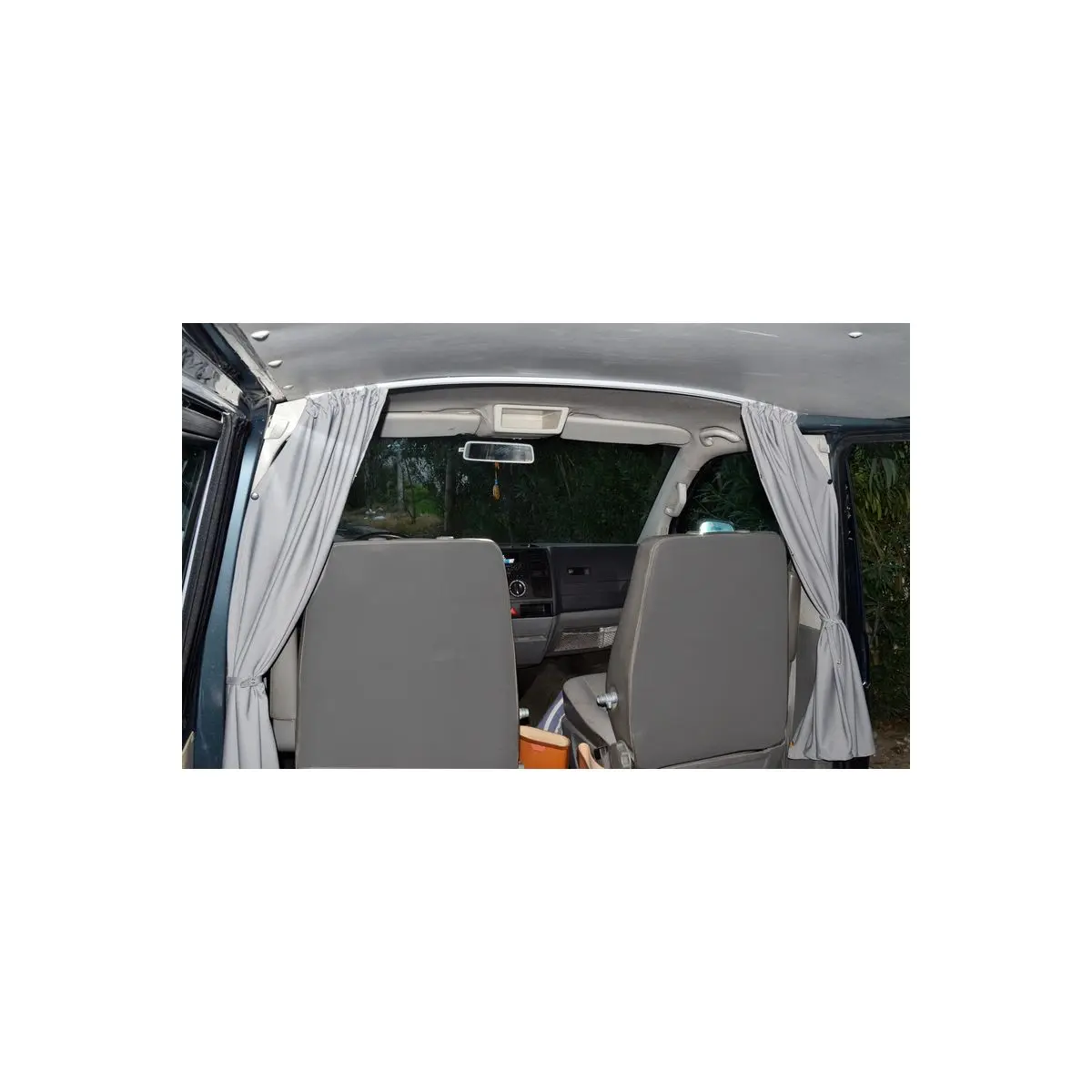 Carbest válaszfal függöny fülke VW T5/T6, szürke, 2 rétegű
