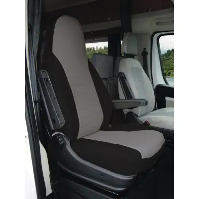 CARBEST Integral Schonbezug für Fiat Ducato ab Bj. 2014, Schwarz / Grau