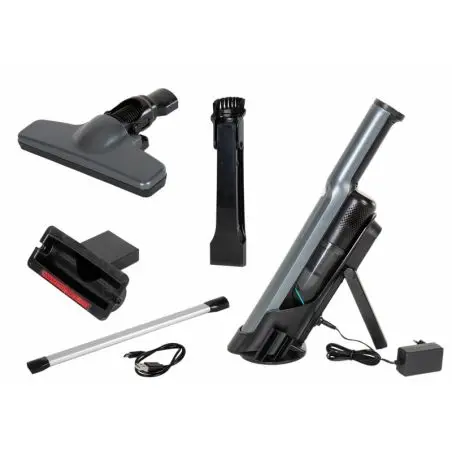 Akku-Staubsauger 230 V / 200 W mit USB - Silbergrau
