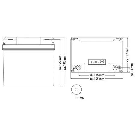 LiFePO4 Lithium-Batterie Li50BT-H mit Bluetooth und Heizfunktion - 50 Ah