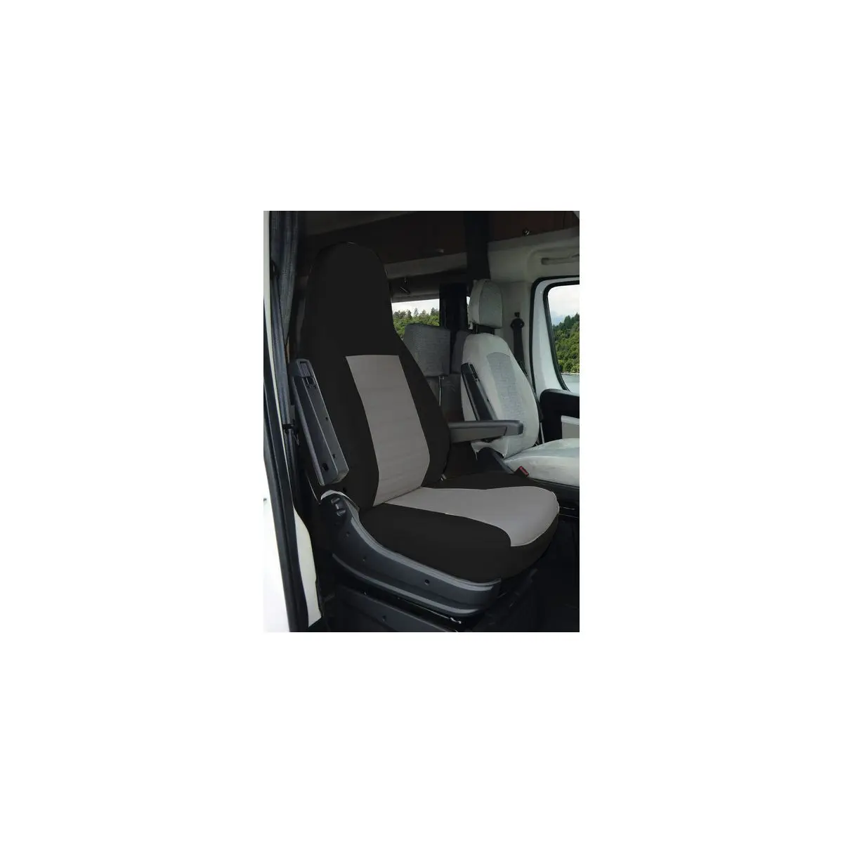 Carbest Integrál üléshuzat Fiat Ducato/VW T6.1 California-hoz, fekete / szürke
