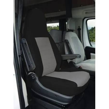 Carbest Integral Schonbezug für Fiat Ducato/VW T6.1 California, Schwarz / Grau