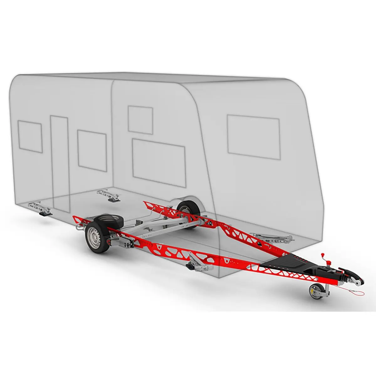U-Bgel fr Thule Deichsel-Fahrradtrger zu Chassis AL-KO Vario X, 4 Stck