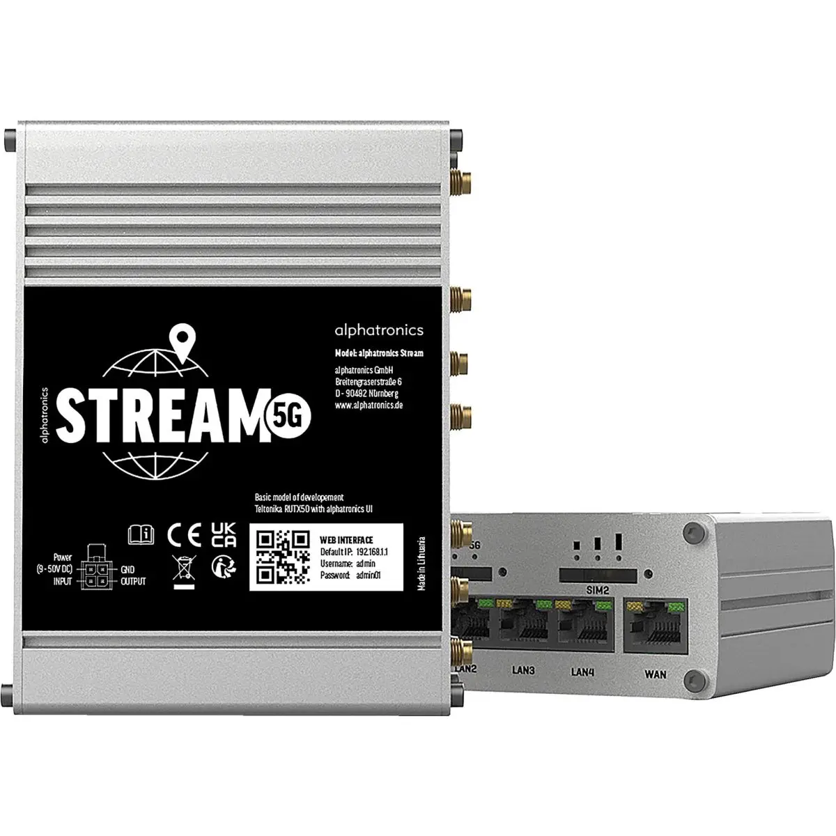 LTE/WiFi-Routerset alphatronics Stream 5G Pro