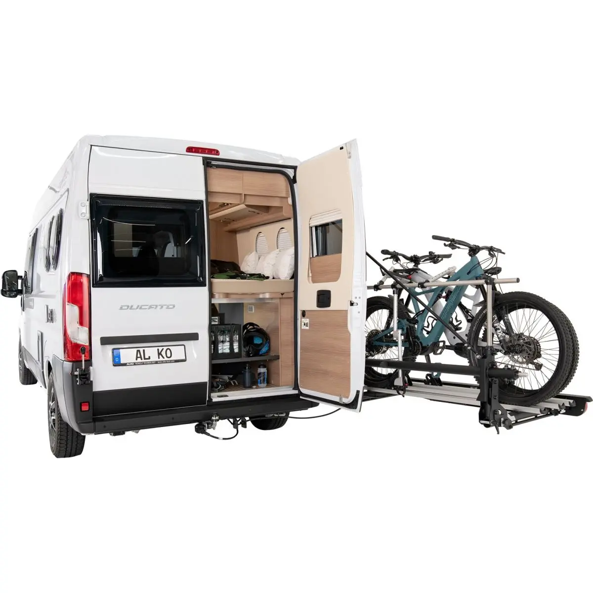 Fahrradtrger Trigo Van mit 2 schmalen Schienen fr Fiat Ducato ab Bj. 2006/07