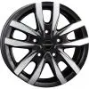 Aluminiumfelge Borbet CW5, black polished matt, 16 fr VW Crafter ab Bj. 2017, MAN TGE - und VW T5/T6