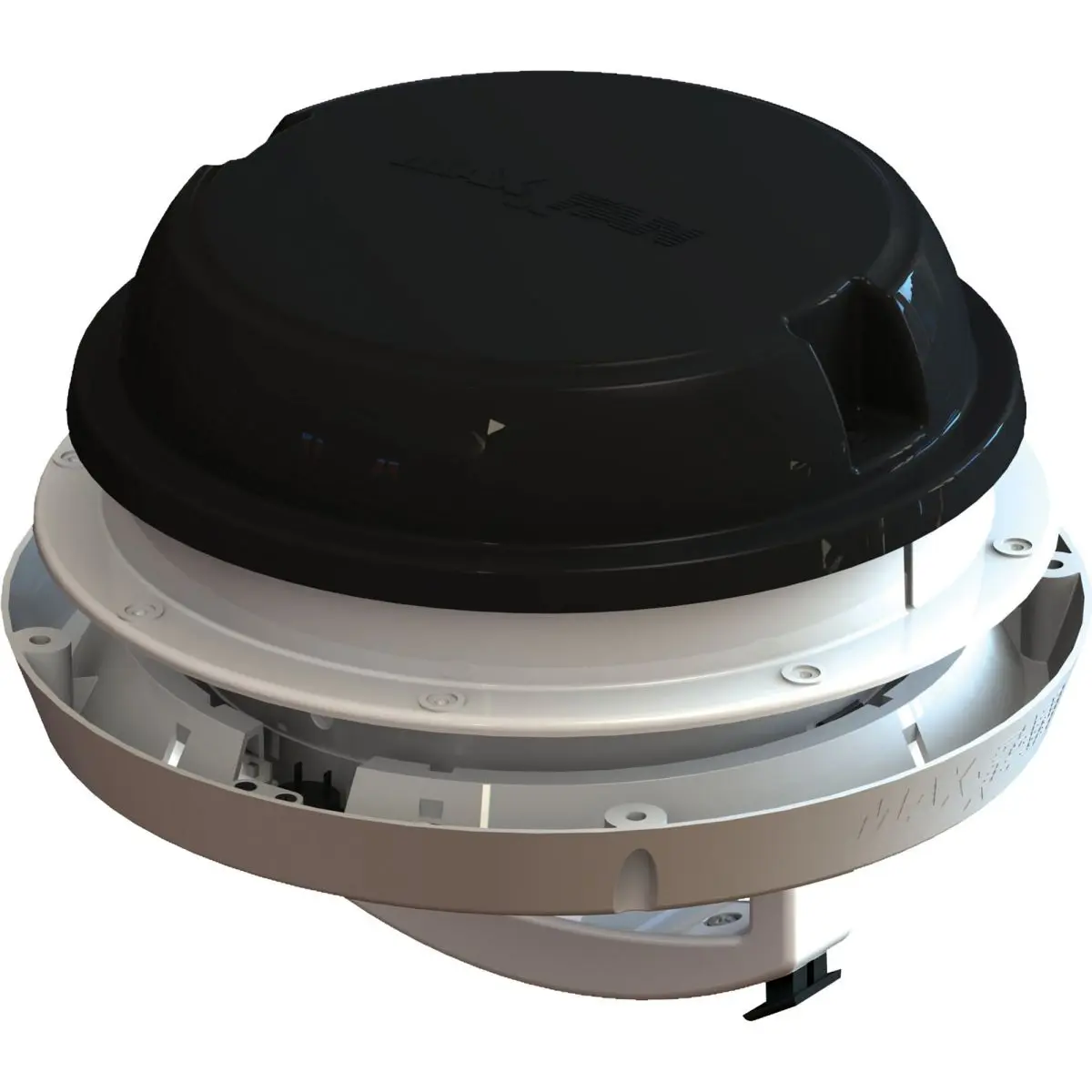 MaxxFan Dome, schwarz mit LED