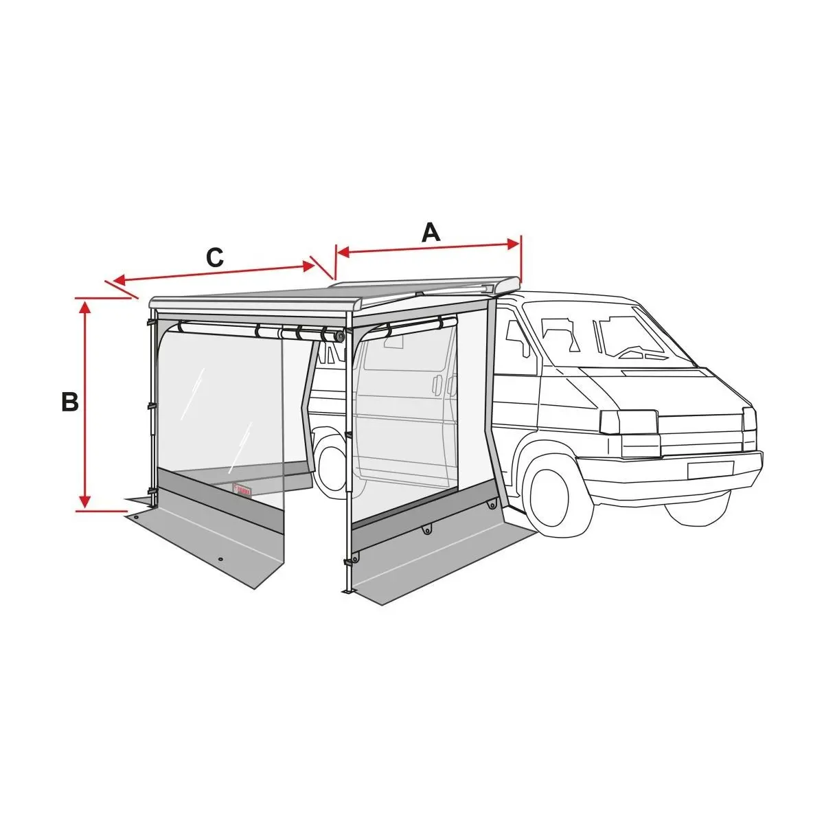 Markíza Fiamma Room Van 270 - pre Fiamma F40