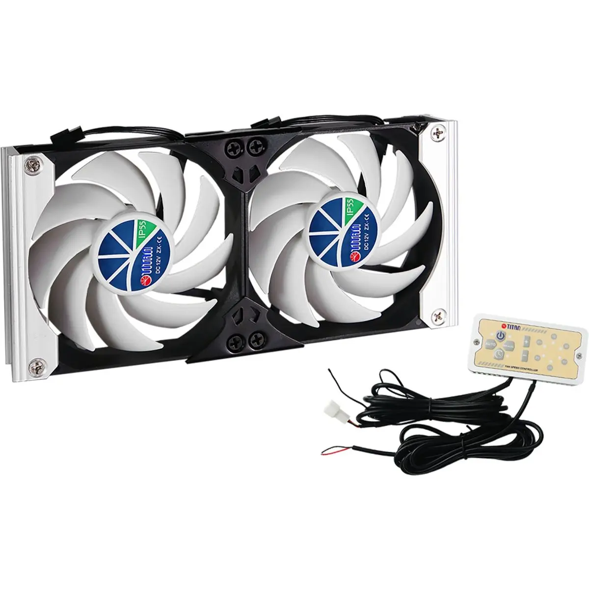 Khlschrank-Doppellfter Titan SC20V2+,  140 mm