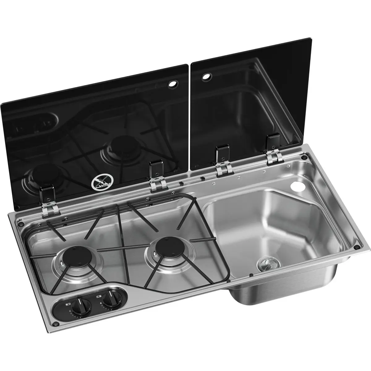 Kocher-Splenkombination Dometic CVC1700G, Becken rechts